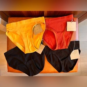 NWT Seamless Lingerie ultra soft hipster underwear 4 pairs size S & L